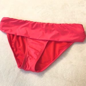 🎁Bundle 4 Free! Old Navy Coral Fold-Over Bikini Bottoms - Size Small